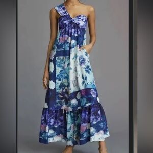 Maeve one shoulder maxi dress